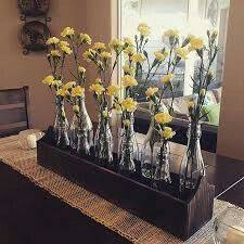باکس گلدان رو میزی شیشه ای